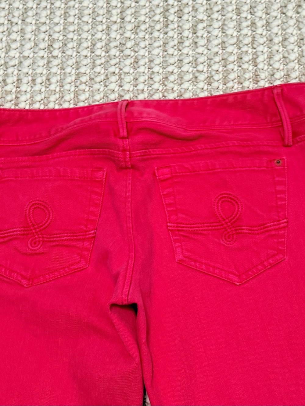 Lilly Pulitzer Worth Pink Straight Jeans size 12 - Picture 11 of 14